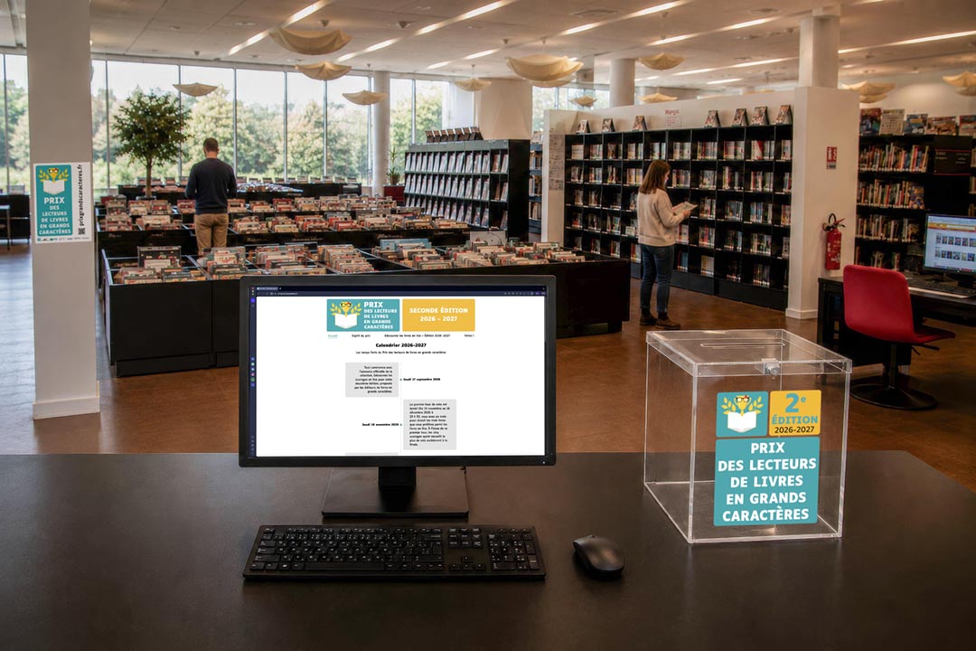 Médiathèques et bibliothèques : des relais pour le Prix des lecteurs de livres en grands caractères